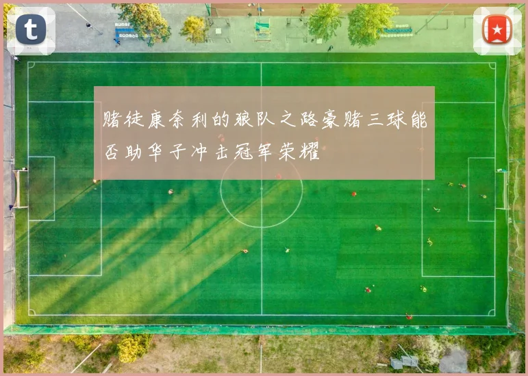 赌徒康奈利的狼队之路豪赌三球能否助华子冲击冠军荣耀